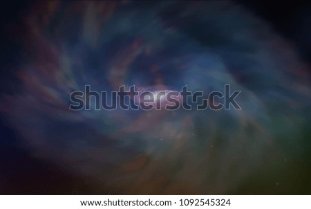 Dark Multicolor vector texture with milky way stars. Glitter abstract illustration with colorful cosmic stars. Pattern for astronomy websites.