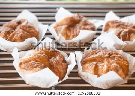 Fresh baked pie on shelf, stock photo