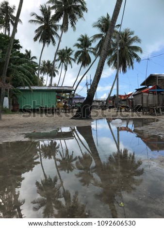 A view of Denawan Island village