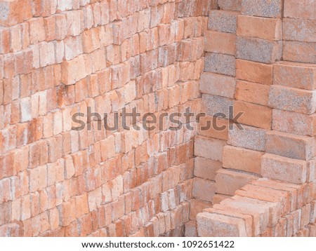 The Texture of Brick Structure before Build