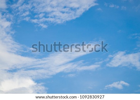 Beautiful Sky and clouds in summer.