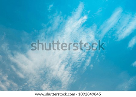 blue sky with cloud in Thailand