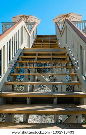 boardwalk deck stairs