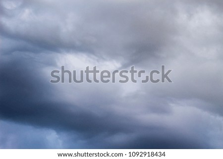 Stormy sky, sudden change of weather