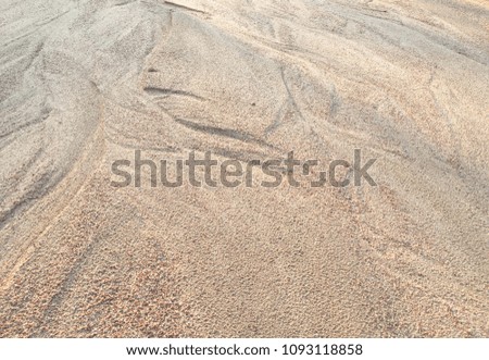 Close up beach sand texture background in perspective view, Summer holiday