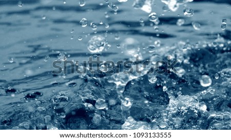 Water surface / Water is a transparent, tasteless, odorless, and nearly colorless chemical substance that is the main constituent of Earth's streams, lakes, and oceans