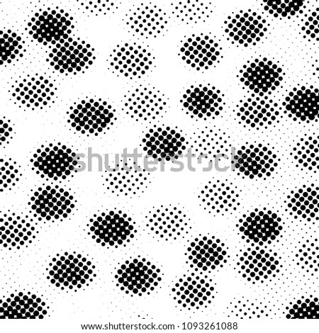 Ink Print Distress Background . Halftone Dots Grunge Texture. Black and white illustration.vector