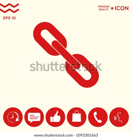 Link chain symbol icon