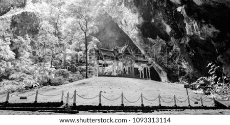 Beautiful temple in mountain cave at Phraya Nakhon Cave, Thailand