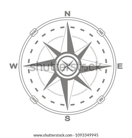 vector compass rose for your design