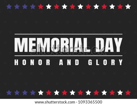 Memorial day background vector art. Background for memorial day collection style/ Vector illustration for memorial day - stock vector 