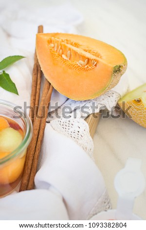 Honey Melon Dessert