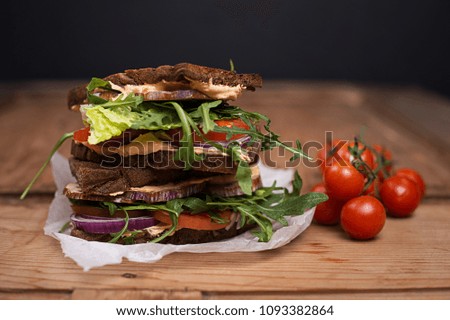 Mediterranean Vegetable Sandwich