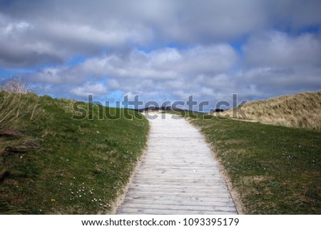 boardwalk path to the beach