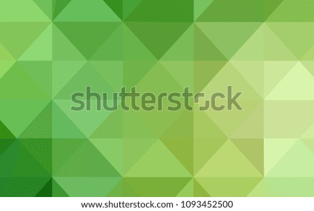 Light Green, Yellow vector abstract polygonal background. Colorful abstract illustration with triangles. The best triangular design for your business.