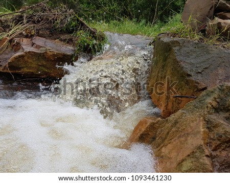 Torrent water of the Sardinian countryside