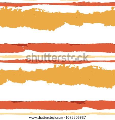 Grunge Stripes. Painted Lines. Texture with Horizontal Dry Brush Strokes. Scribbled Grunge Rapport for Sportswear, Paper, Cloth. Retro Vector Background with Stripes