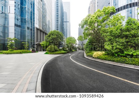 Empty urban roads