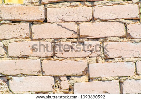 Beautiful white brick wall, texture for designer
