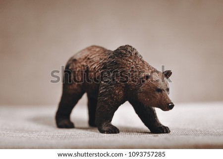 luxury baby rubber bear toy for animal collection.
