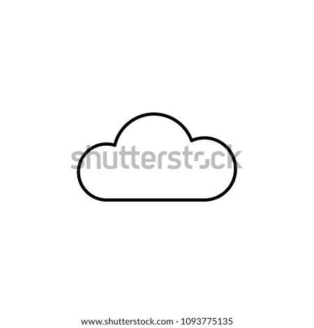 cloud icon. Element of travel icon for mobile concept and web apps. Thin line cloud icon can be used for web and mobile. Premium icon on white background