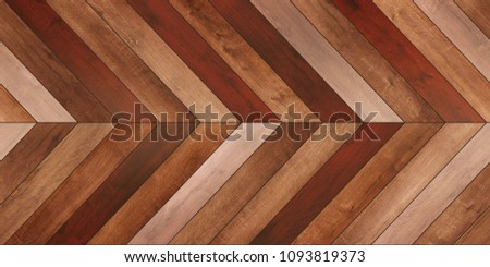 Seamless wood parquet texture (horizontal chevron brown)