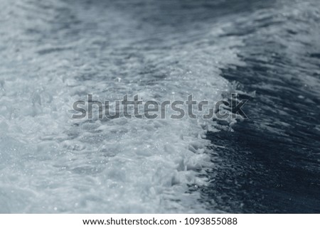 Double bokeh Beautiful sponge and sea wave:Use for website / banner background, backdrop, montage menu

