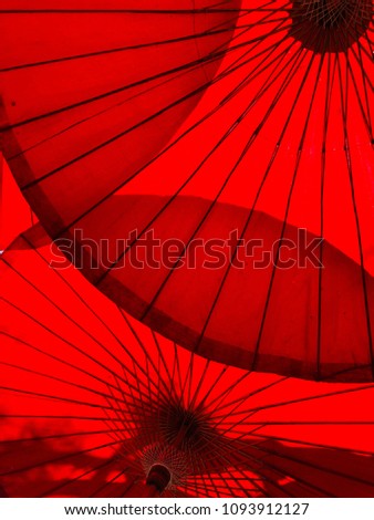 Hot Red umbrella