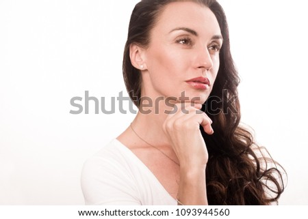 Close up portrait of woman Royalty-Free Stock Photo #1093944560