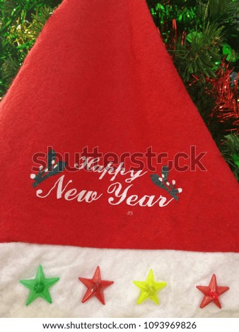 Christmas tree decorations on Surface Texture