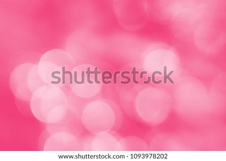 Bright light pink color background and glowing light of bokeh for background and texture