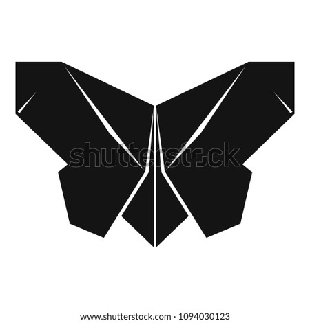 Origami butterfly icon. Simple illustration of origami butterfly icon for web