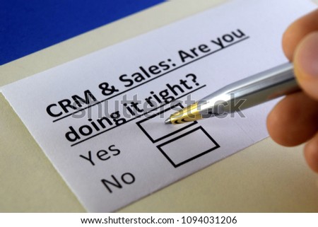 CRM and Sales: are you doing it right? yes or no