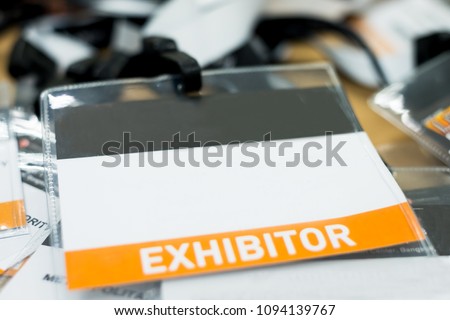 tag name exhibitor position  Royalty-Free Stock Photo #1094139767