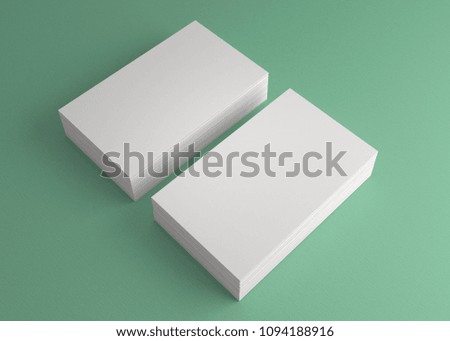 Business Name Card On The Table For Background