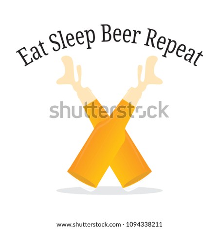 Abstract beer label