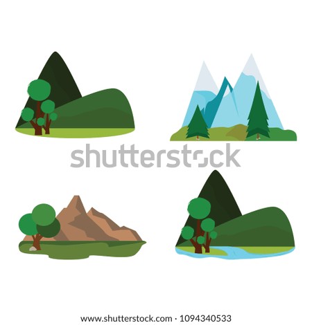 abstract cute landscape