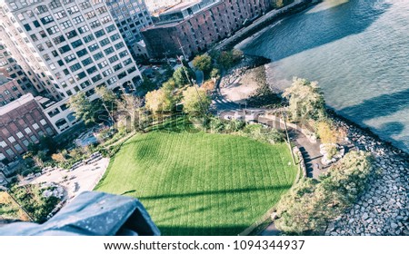 Brooklyn Bridge Park aerial view.