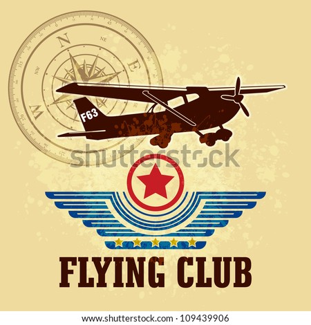 Vector airplane / Flying Academy Emblems