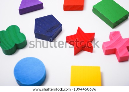 Different type wood block shape