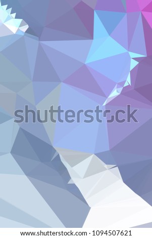 Low poly mosaic vertical background. Template design, list, front page, brochure layout, banner, idea, cover, print, flyer, book, blank, card, ad, sign, sheet. Copy space. Vector clip art.