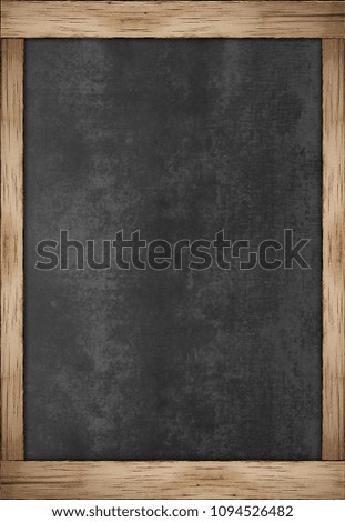 Chalkboard in Black with Wooden Frame