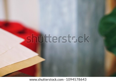 Defocused background with red and green spots - photography