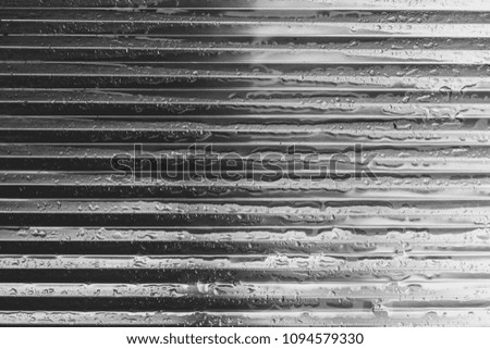 Wet stainless wave textures, Black and white picture tone