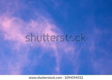Sky during sunset for background.