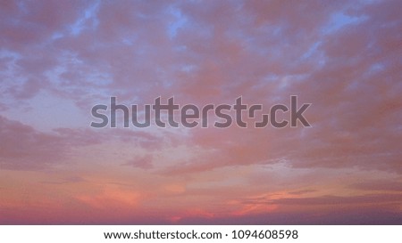Sunset  sky background,Colored sky on sunset time background.