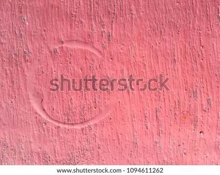 Trace water on pink wooden background , Abstract background