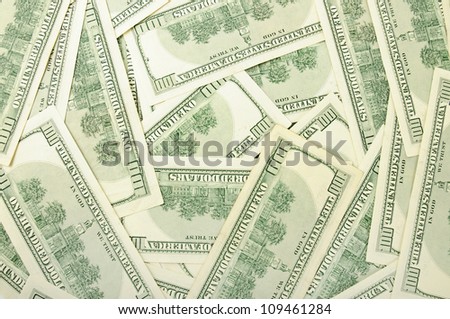 Background from a lot of dollar banknotes