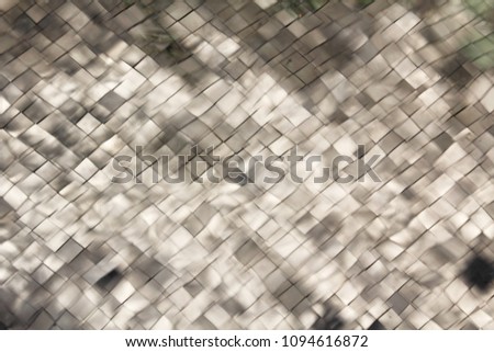 Blur mirror reflection background from stained glass mosaic tile