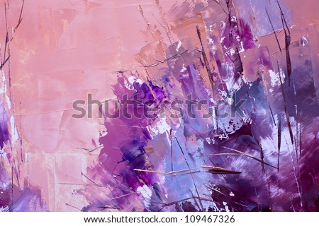 Painting abstract with oil paints Royalty-Free Stock Photo #109467326
